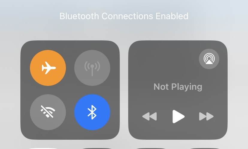 How to have Bluetooth connected while turning on airplane mode.